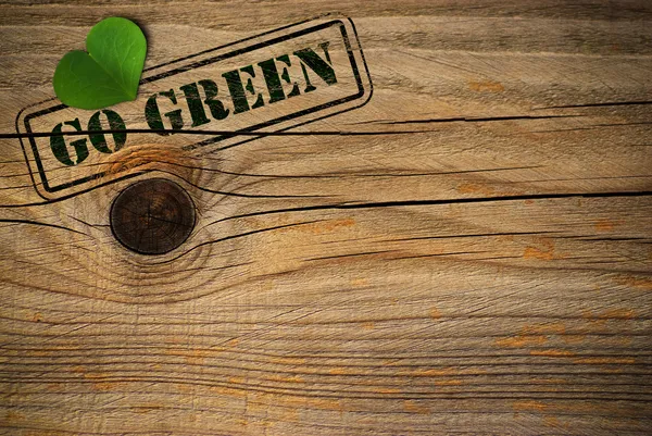 Eco friendly background - go green — Stock Photo, Image