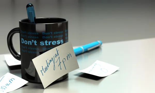 Gestrest concept - stress op de werkplek — Stockfoto