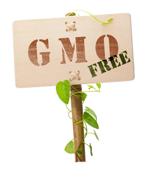 GMO free sign — Stock Fotó