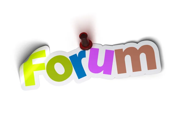 Forum banner — Zdjęcie stockowe