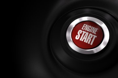 Engine start button clipart