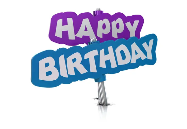 Happy birthday tag — Stock Photo, Image