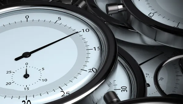 El tiempo - muchos cronómetros — Foto de Stock