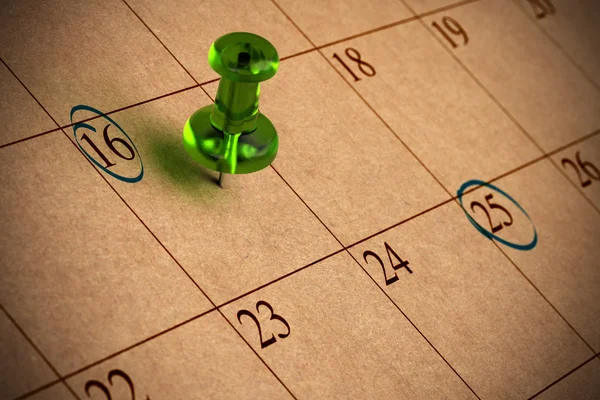 Gerecycleerd kalender — Stockfoto