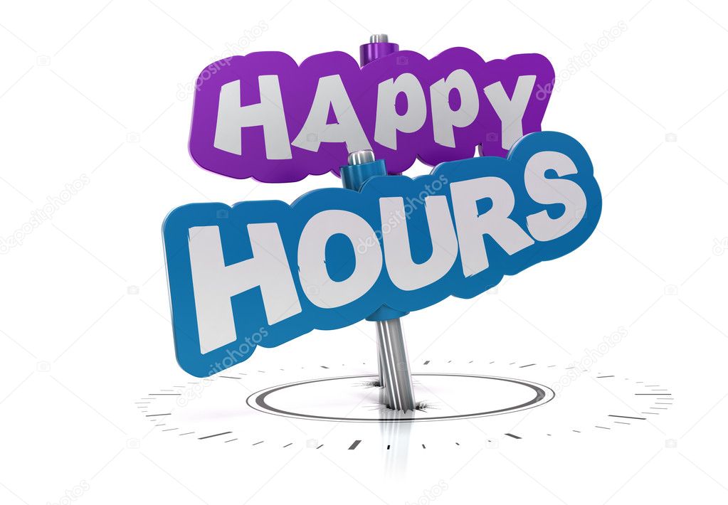 Happy hours sign