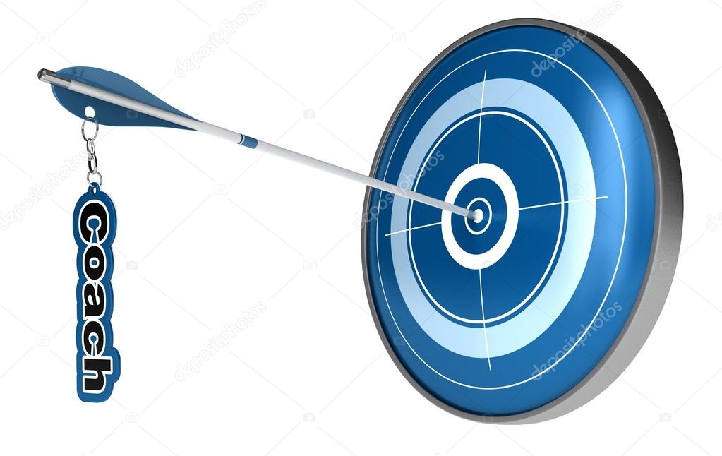 Personal coach - target arrow