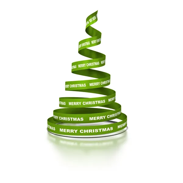 Merry christmas message, christmas tree - Xmas — Stock Photo, Image