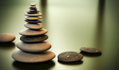 Pebble tower - Pebbles stack clipart