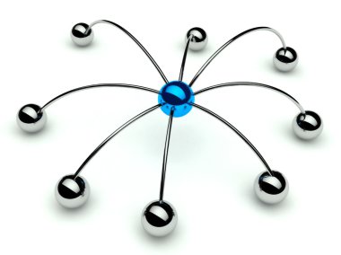 Netwrok spider, Conception of communication and hierarchy clipart