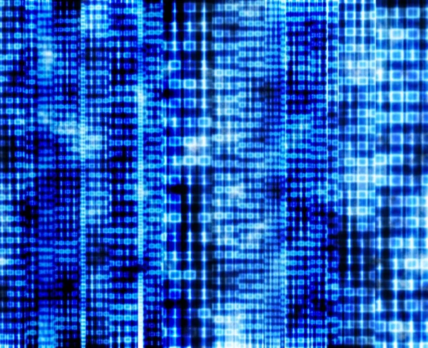 Абстрактный двоичный код, синий цифровой экран — стоковое фото