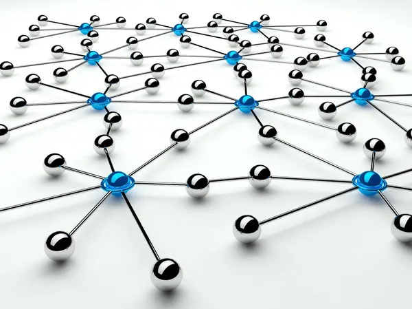 네트워크 및 커뮤니케이션, 커뮤니케이션의 개념을 추상화 3d — 스톡 사진