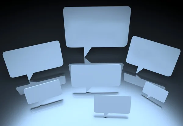 3D διαλόγου φούσκα μιλήσουμε — Φωτογραφία Αρχείου
