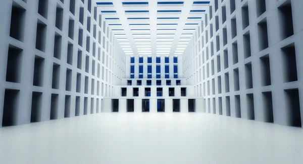 3d arquitectura moderna abstracta interior — Foto de Stock