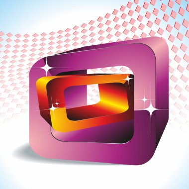 geometrik şekiller. 3D.