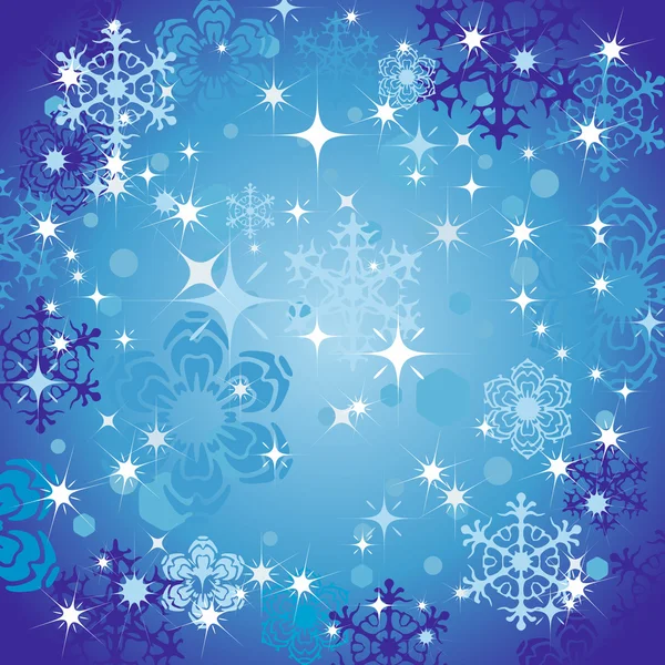 stock vector Abstract background with snowflakes.