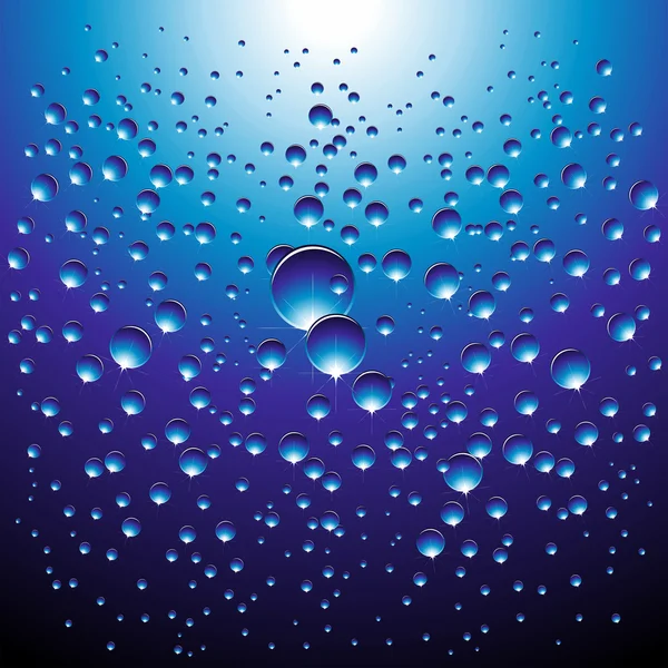 Buborékok víz alatt. — Stock Vector