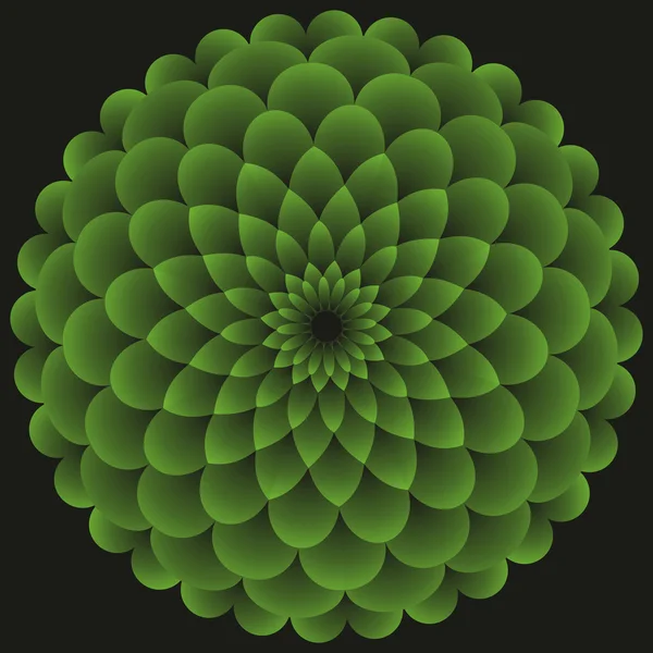 Абстрактний зелений квітка . Векторна Графіка