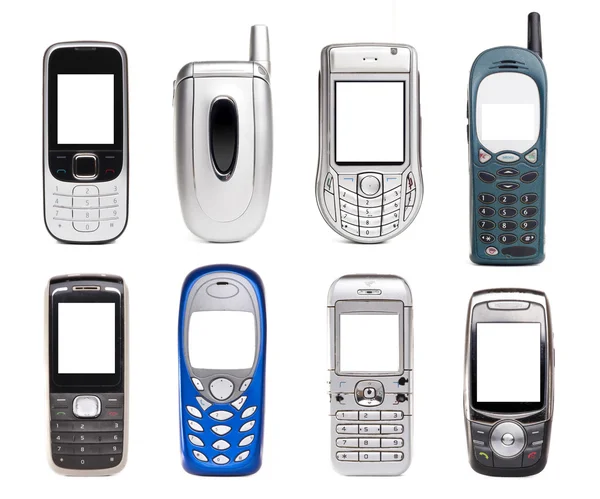 Conjunto de teléfonos móviles —  Fotos de Stock