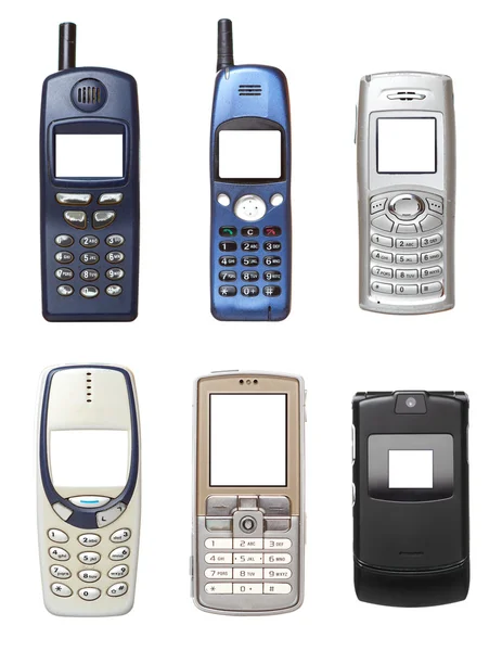 Sada mobilních telefonů — Stock fotografie