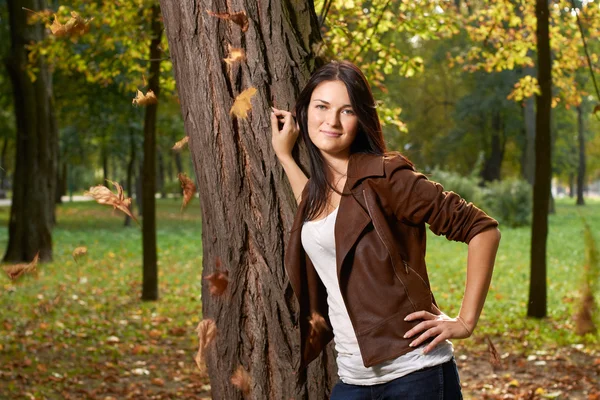 stock image Portrait of young girl outdoors