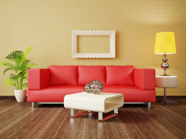 内部の素敵な家具とモダンなインテリア ルーム. — ストック写真