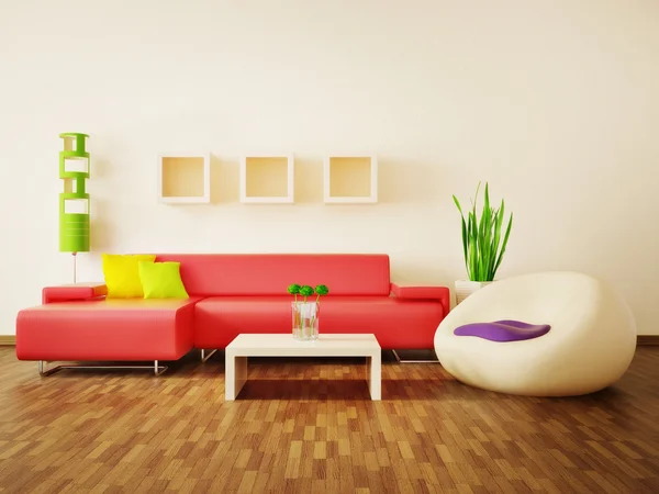 Inre rum med fina möbler inne. — Stockfoto
