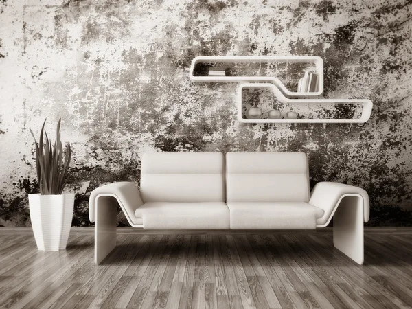 Modern belső szoba, szép bútorok belsejében. — Stock Fotó