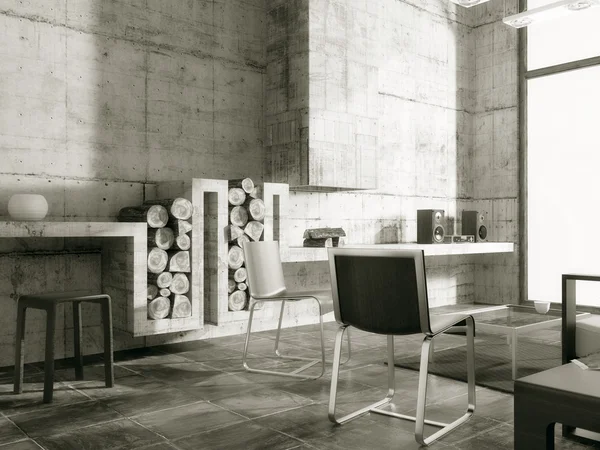 内部の素敵な家具とモダンなインテリア ルーム. — ストック写真