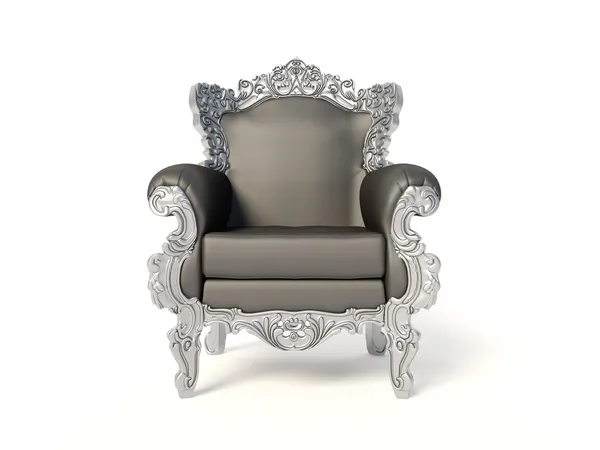 Elegant armchair on white background — Stock Photo, Image