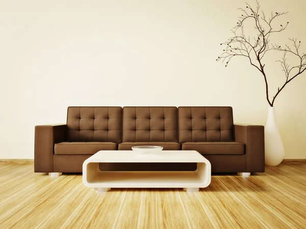 Habitación interior moderna con muebles agradables en el interior . Imágenes De Stock Sin Royalties Gratis