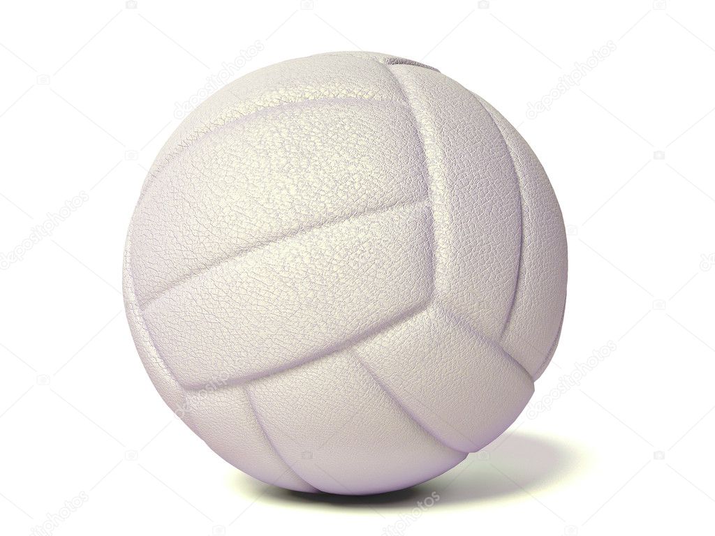 White ball on a isolated background