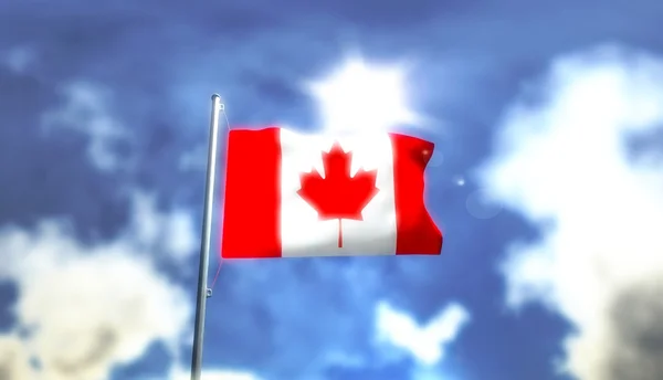 Flaga Kanady Obrazy Stockowe bez tantiem