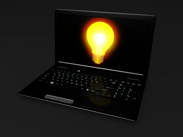 Laptop idé — Stockfoto
