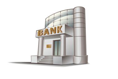 Banka vektörel çizimi