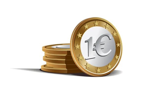 Illustration vectorielle Euro coins — Image vectorielle