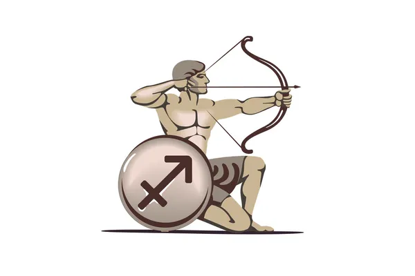 Знак зодиака Стрельца — стоковый вектор