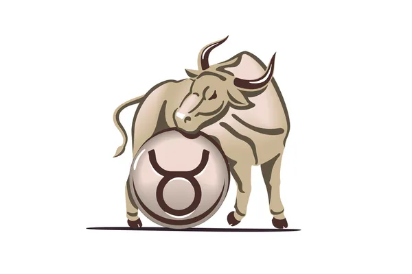 Tierkreiszeichen Stier — Stockvektor