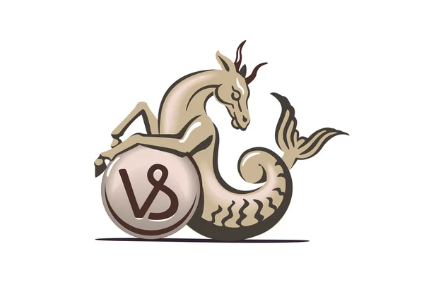 Знак зодиака Козерога — стоковый вектор
