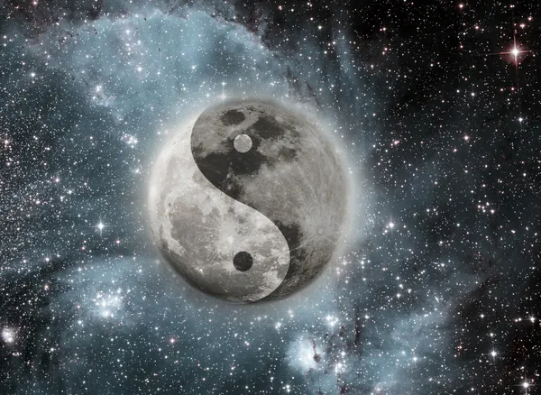 Moon işareti ile — Stok fotoğraf