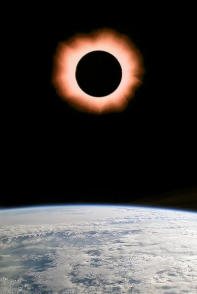 Сонячне затемнення — стокове фото