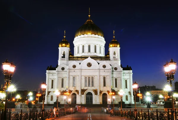 Die Kathedrale von Christus dem Erlöser in der Nacht — Stockfoto