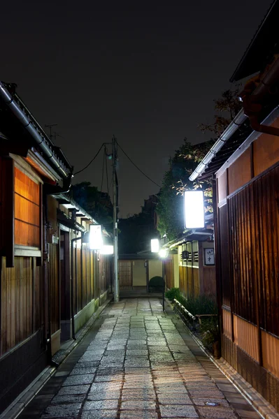 Ruas de Kyoto à noite — Fotografia de Stock