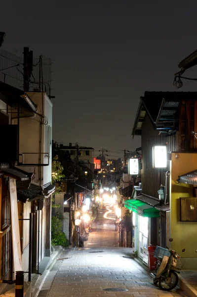 밤에 교토 거리 — 스톡 사진