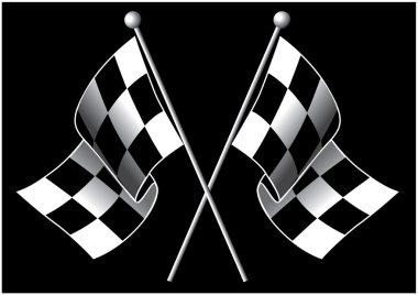 Checkered flag clipart