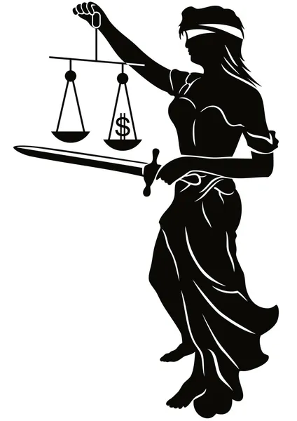 Recht und Gerechtigkeit Stockillustration