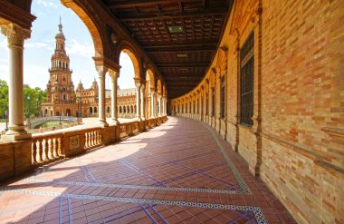 Sevilla 'daki Plaza de Espana.