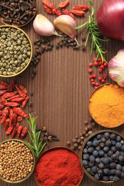 Spices frame — Stock Photo, Image