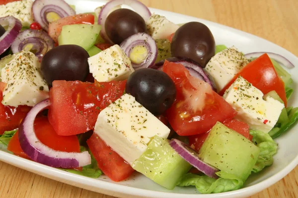 Griekse salade. — Stockfoto