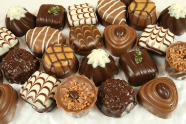 Assorted chocolates clipart