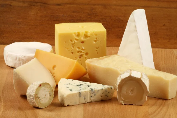 Cartão de queijo — Fotografia de Stock